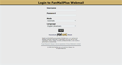 Desktop Screenshot of mail.fanmail.com